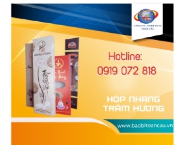 IN HỘP NHANG, IN HỘP TRẦM HƯƠNG GIÁ RẺ