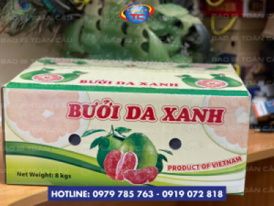 Địa chỉ in thùng carton đựng bưởi da xanh giá gốc tại xưởng