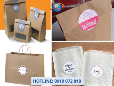 In decal túi và ly nhựa giá tốt, chất lượng cao