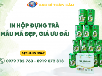 In hộp giấy đựng trà mẫu mã đẹp, giá ưu đãi 