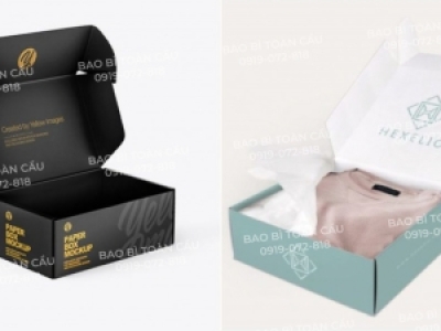 In sản xuất thiết kế hộp đựng quần áo đẹp, chất lượng cao