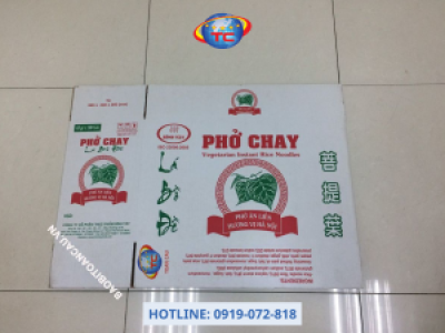 In thùng carton đựng thực phẩm chay an toàn, giá ưu đãi tại Tp.HCM