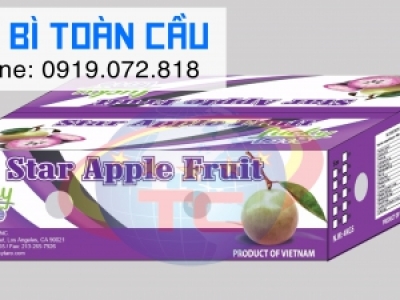 In thùng carton đựng vú sữa xuất khẩu chất lượng tại Củ Chi