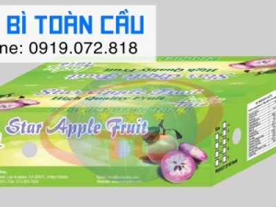 In thùng carton đựng vú sữa giá rẻ, chất lượng cao