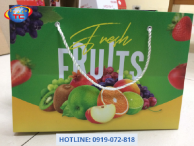 In túi xách giấy đựng hoa quả giá rẻ, chất lượng tại Củ Chi