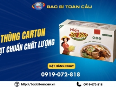 Sản xuất các loại thùng carton đựng thực phẩm khô