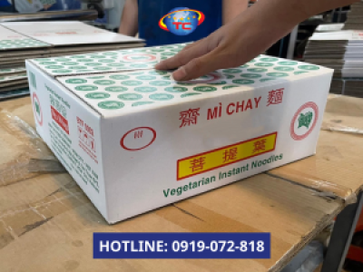Sản xuất thùng carton đựng thực phẩm chay chất lượng, giá ưu đãi tại Củ Chi