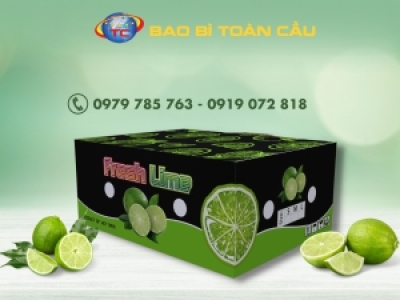 Thùng carton đựng chanh tươi xuất khẩu chất lượng