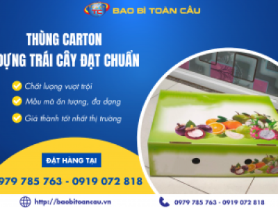 Thùng carton đựng trái cây giá rẻ tại Củ Chi