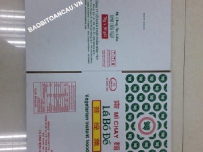 IN THÙNG CARTON ĐỰNG THỰC PHẨM CHAY