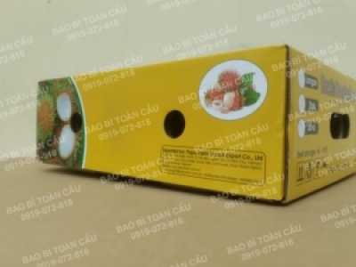 Một số lưu ý khi đặt sản xuất thùng giấy đựng chôm chôm