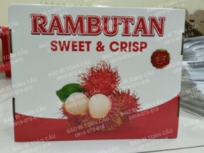 Đặc điểm hộp carton đựng chôm chôm xuất khẩu