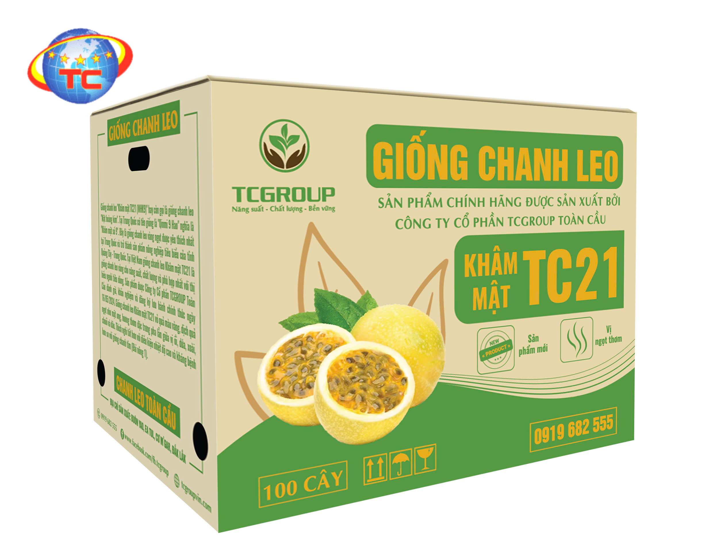 Đặt thùng carton đựng chanh dây tại Bao Bì Toàn Cầu