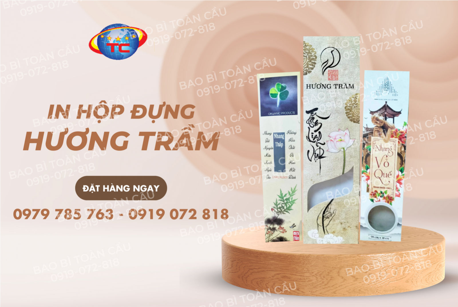 Thiết kế in hộp đựng nhang tại Củ Chi