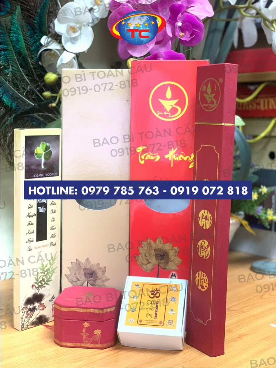 Thiết kế in hộp đựng nhang tại Củ Chi